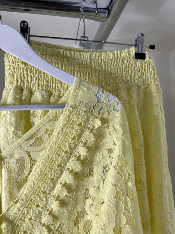 Lemon Lace Tunic Top and Short Set - Image 4
