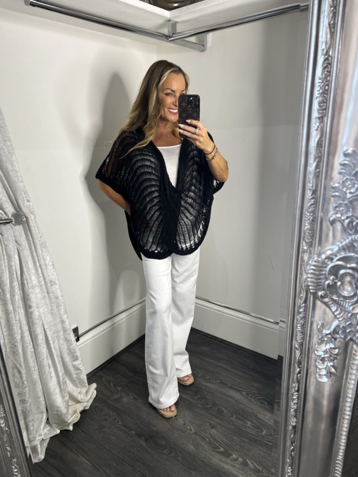 Metallic Mehs Cross Over Jumper - Image 4