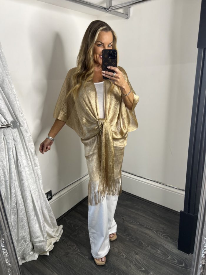Gold Mesh Shawl