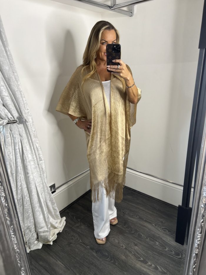 Gold Mesh Shawl - Image 2