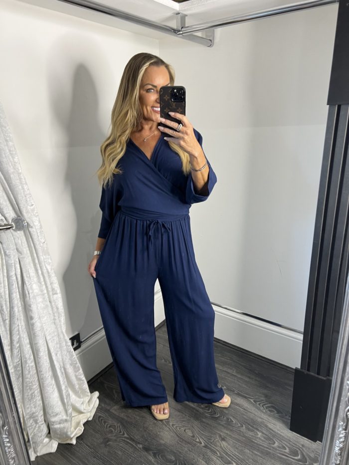 Tie Top And Wide Leg Trouser Co-ord - Image 2