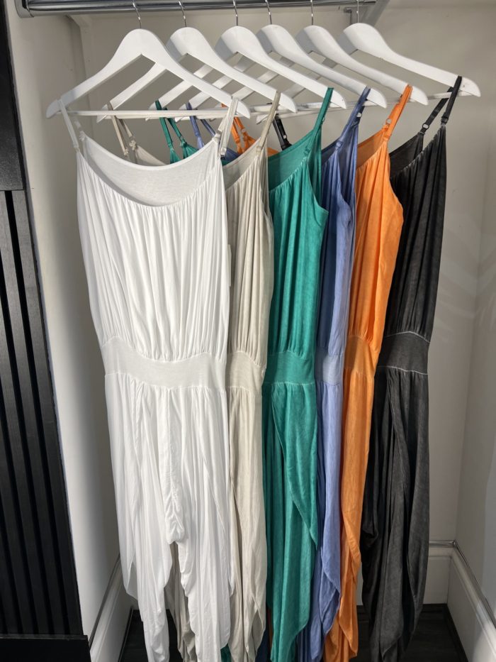 Split Side Jumpsuit With Spaghetti Strap - Image 8