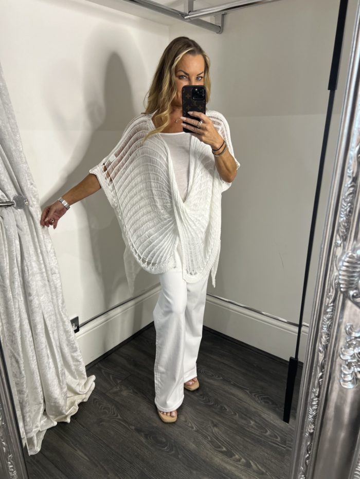 Metallic Mehs Cross Over Jumper - Image 2
