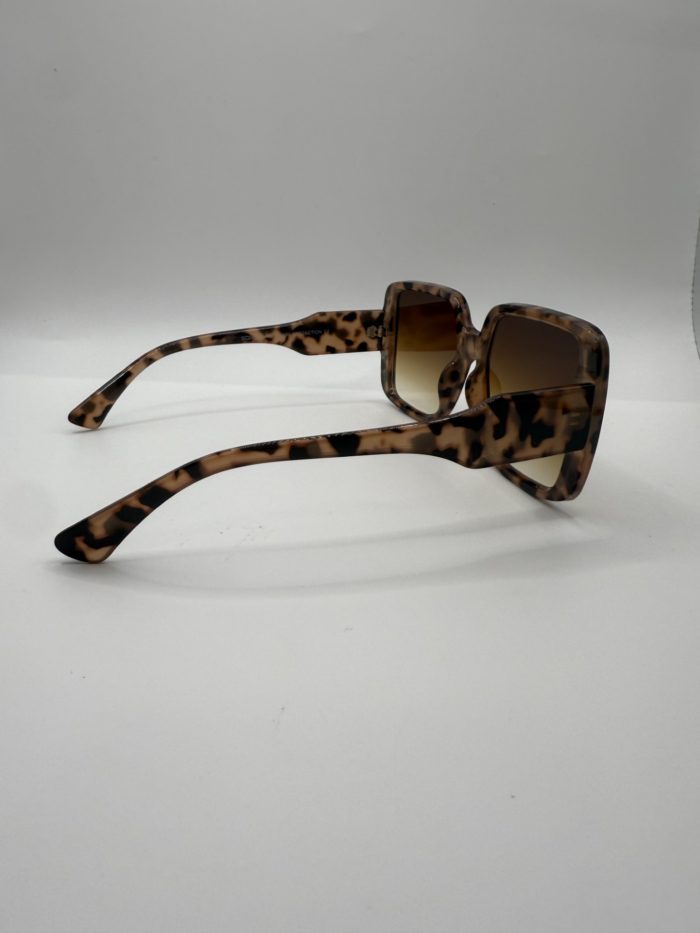Square Leopard Print Sunglasses - Image 2