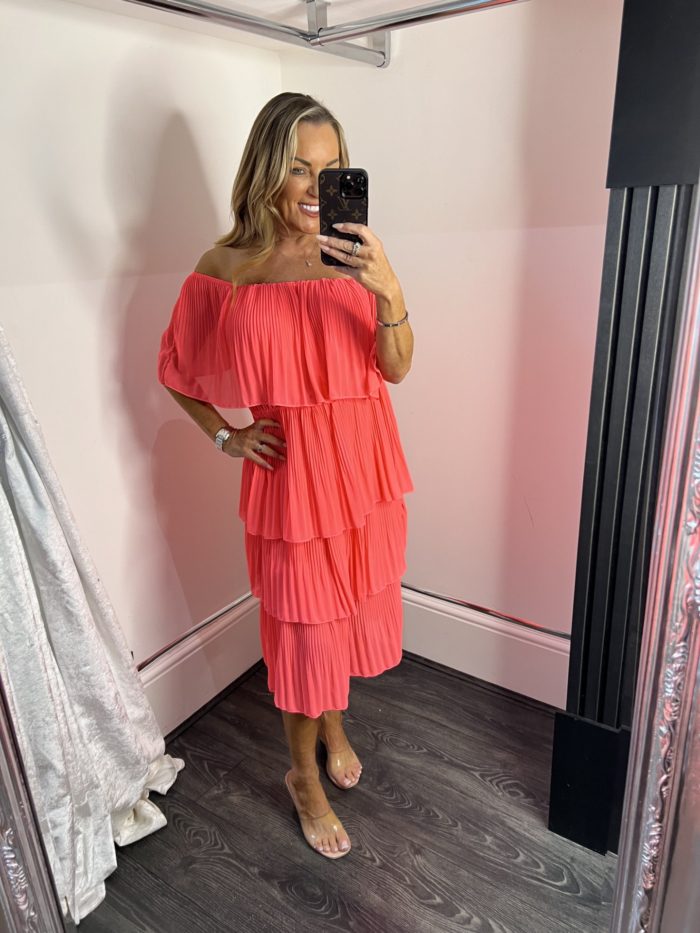 Pleated Ra Ra Dress