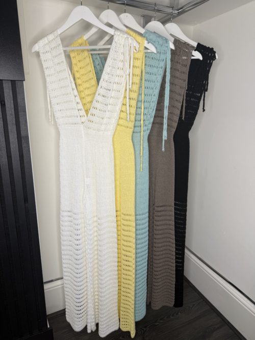 crochet jumpsu9its hanging uo