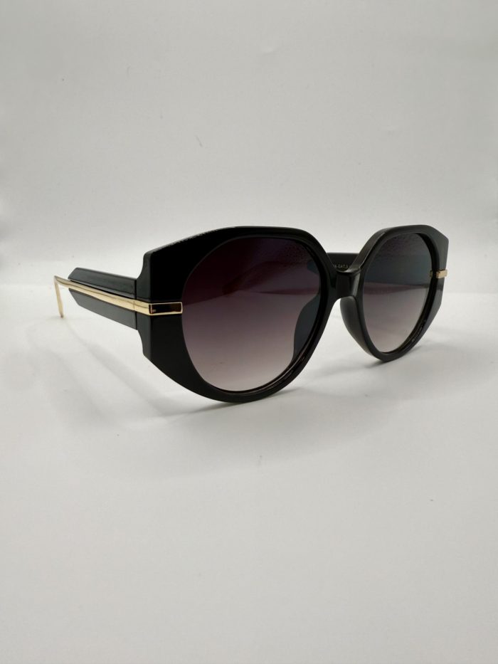 Gold Bar Detail Sunglasses - Image 5