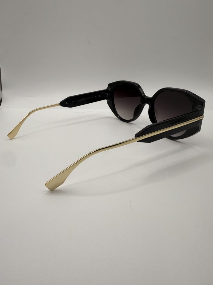 Gold Bar Detail Sunglasses - Image 6