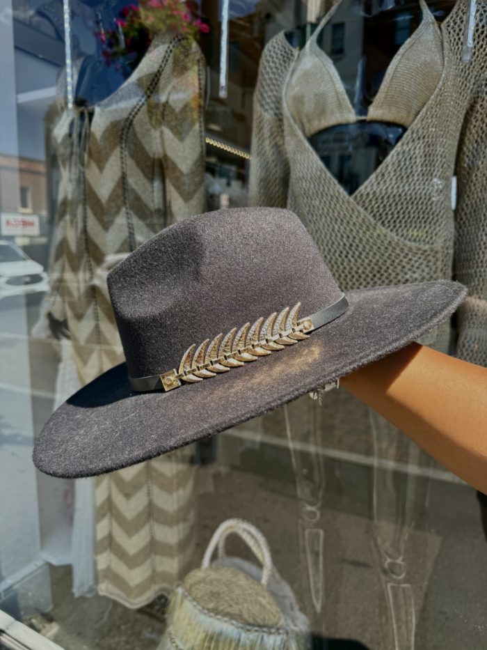 Gold Feather Hat - Image 2