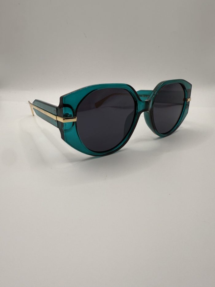 Gold Bar Detail Sunglasses - Image 7