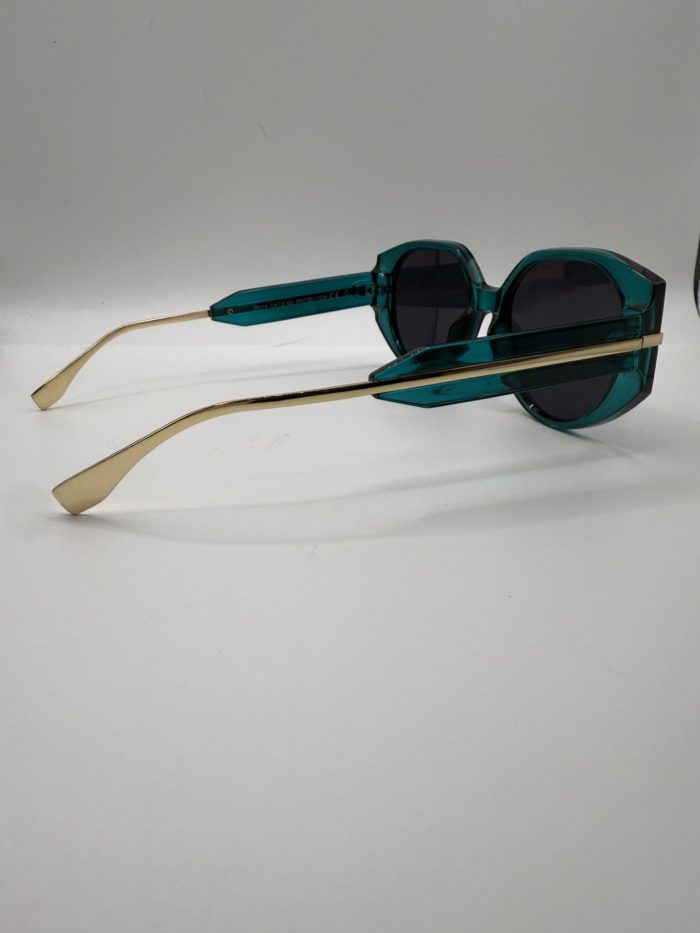 Gold Bar Detail Sunglasses - Image 8