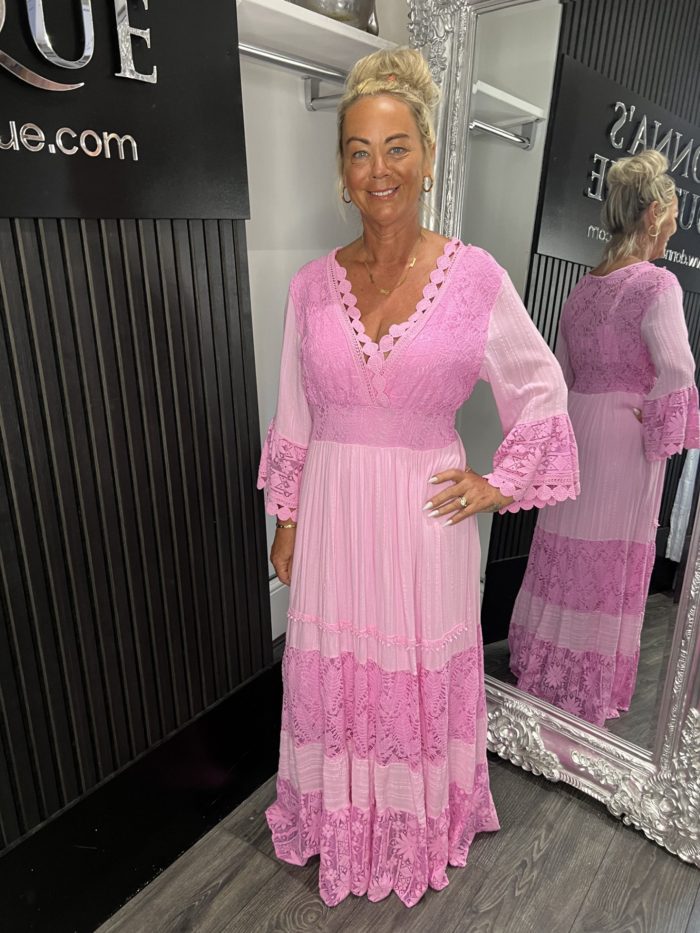 Lace Detail Maxi Dress - Image 4