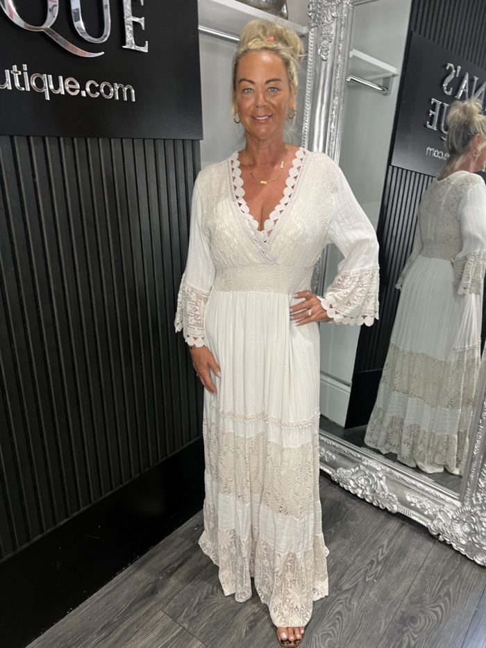 Lace Detail Maxi Dress - Image 3
