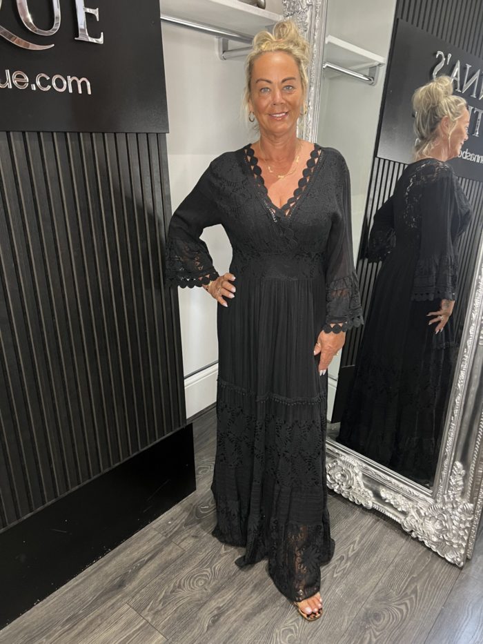 Lace Detail Maxi Dress - Image 5