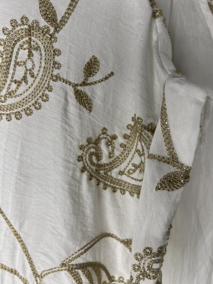 Paisley print detail 2 piece shirt and wide leg trouser set - Image 6