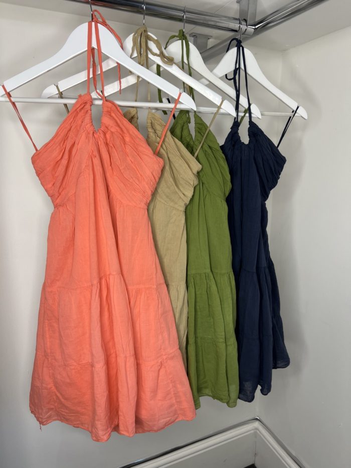 Halterneck Cotton Summer Dress - Image 6
