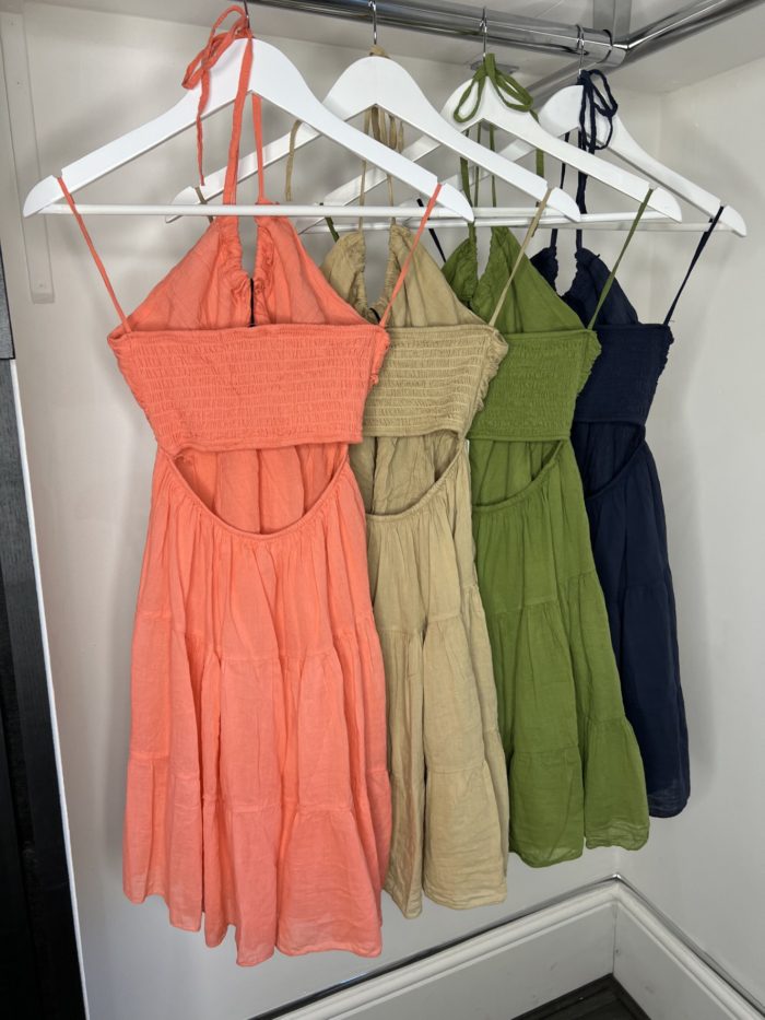 Halterneck Cotton Summer Dress - Image 7
