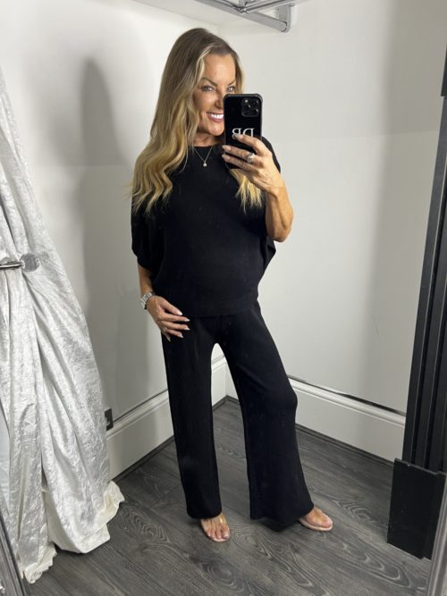 black cashmere set