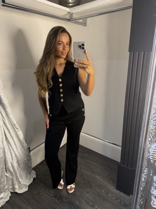blsck waistcoat set