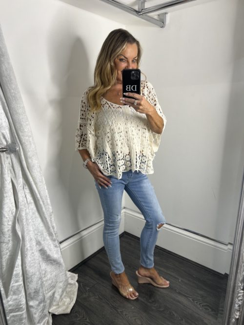 cream batwingjumper beige