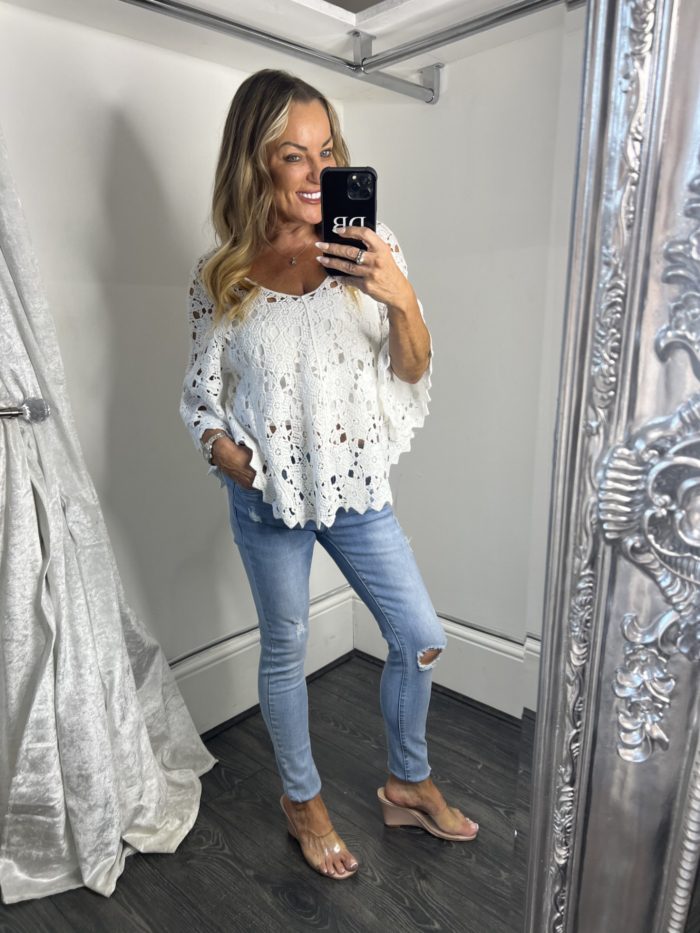Crochet Batwing Jumper