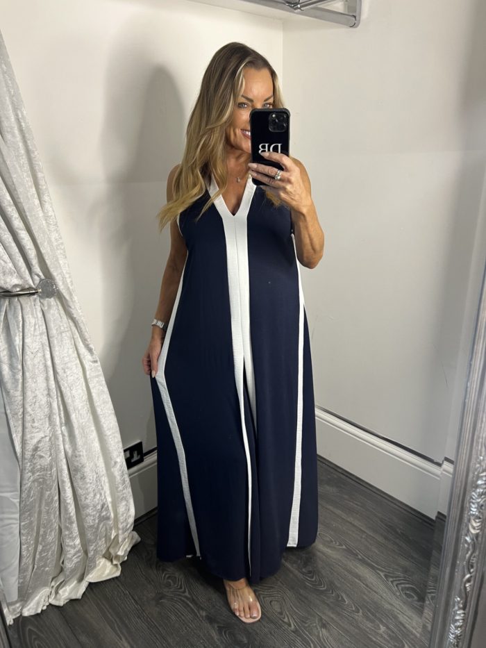 Pleated Detail Maxi Dress