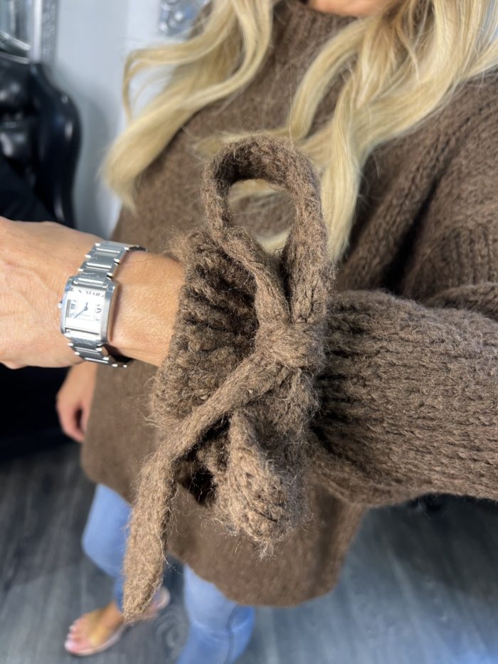 Tie Cuff Knitted Jumper - Image 6
