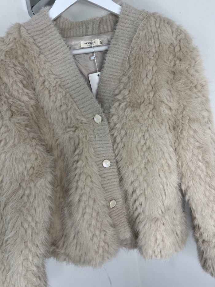 Faux Fur Coatigan - Image 4