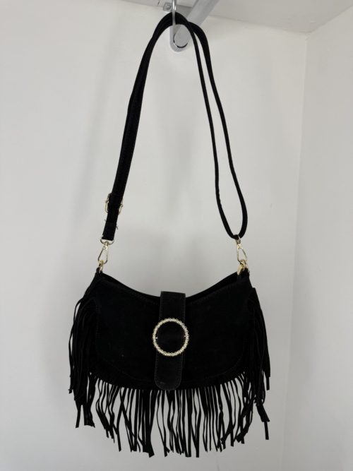 suede blck fringe bag 2