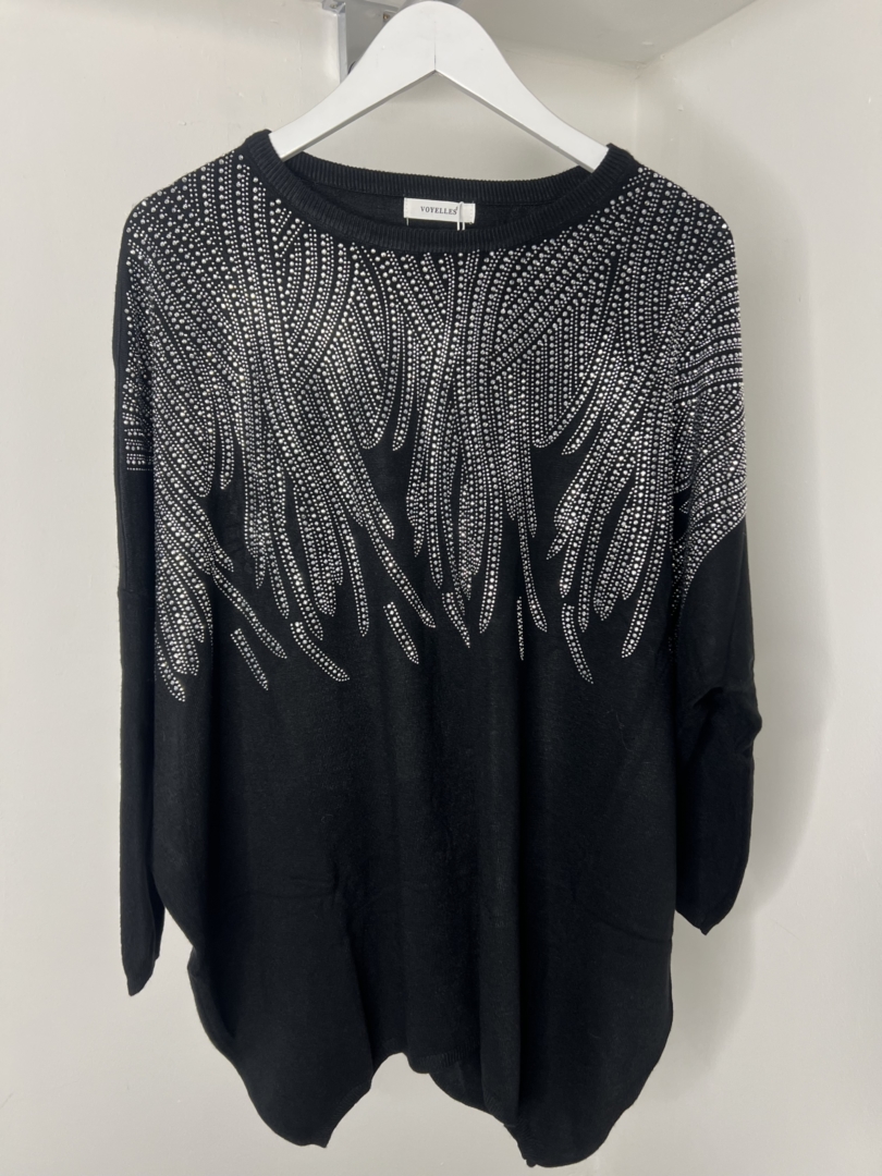 Soft Feel Jumpers With Diamonte Stud Detail - Image 2