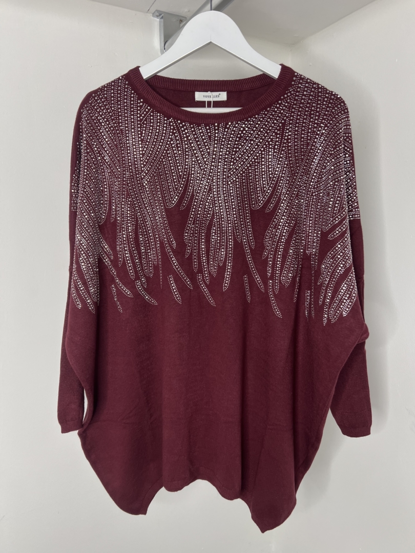 Soft Feel Jumpers With Diamonte Stud Detail - Image 3
