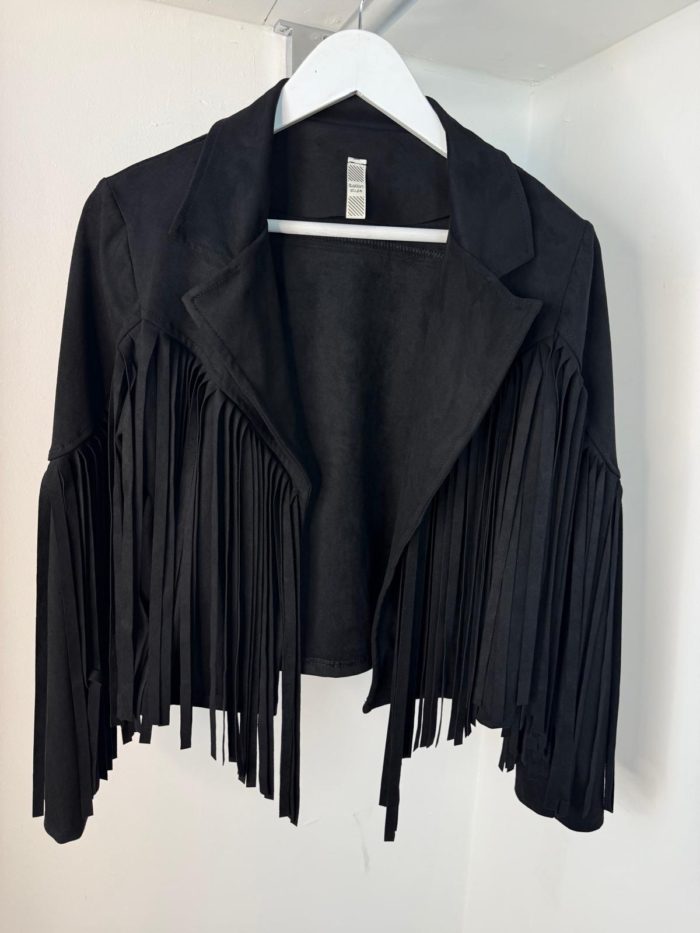 Suedette Fringe Jackets - Image 3