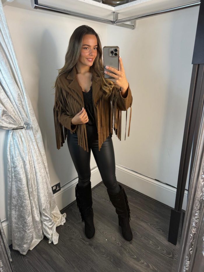 Suedette Fringe Jackets