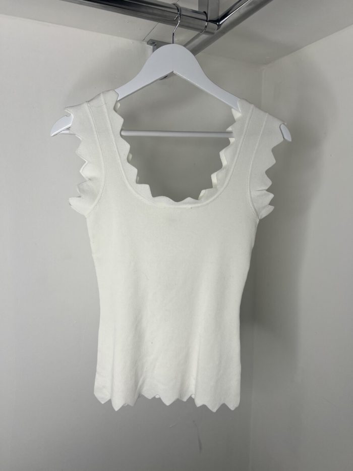 Zig Zag Trim Vest Top - Image 2