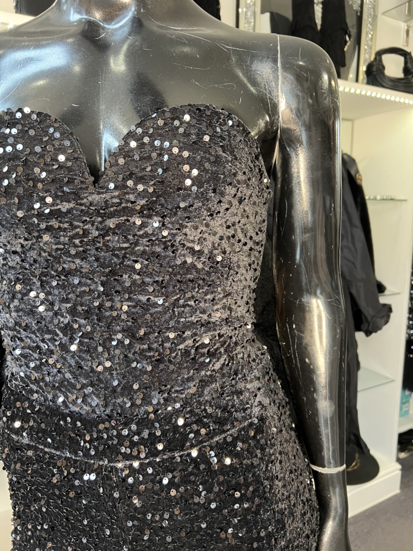 Bustier Style Sequin Bodysuit - Image 2