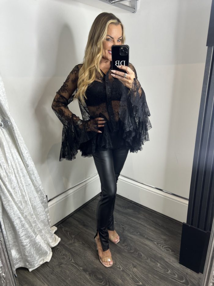 frill cuff lace blouse shirt dionna