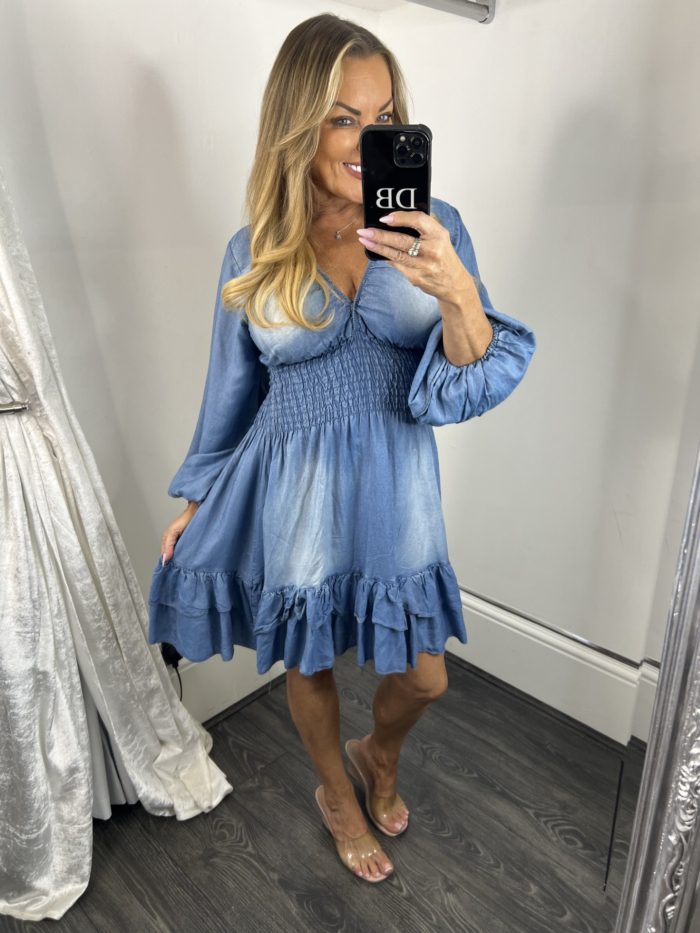 denim tunc dress dopnna