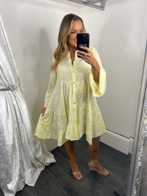 white tunic dress