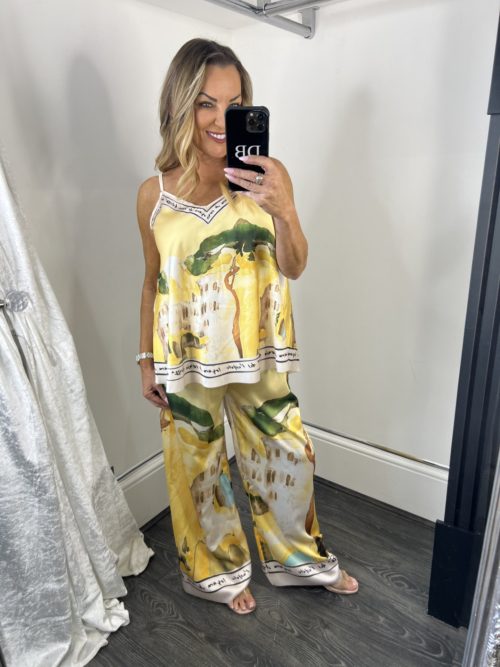 YELLOW VIEW DRESSSATIN#