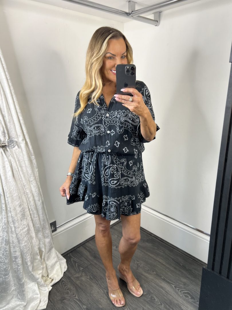 Paisley Print Cheesecloth Playsuit - Image 2