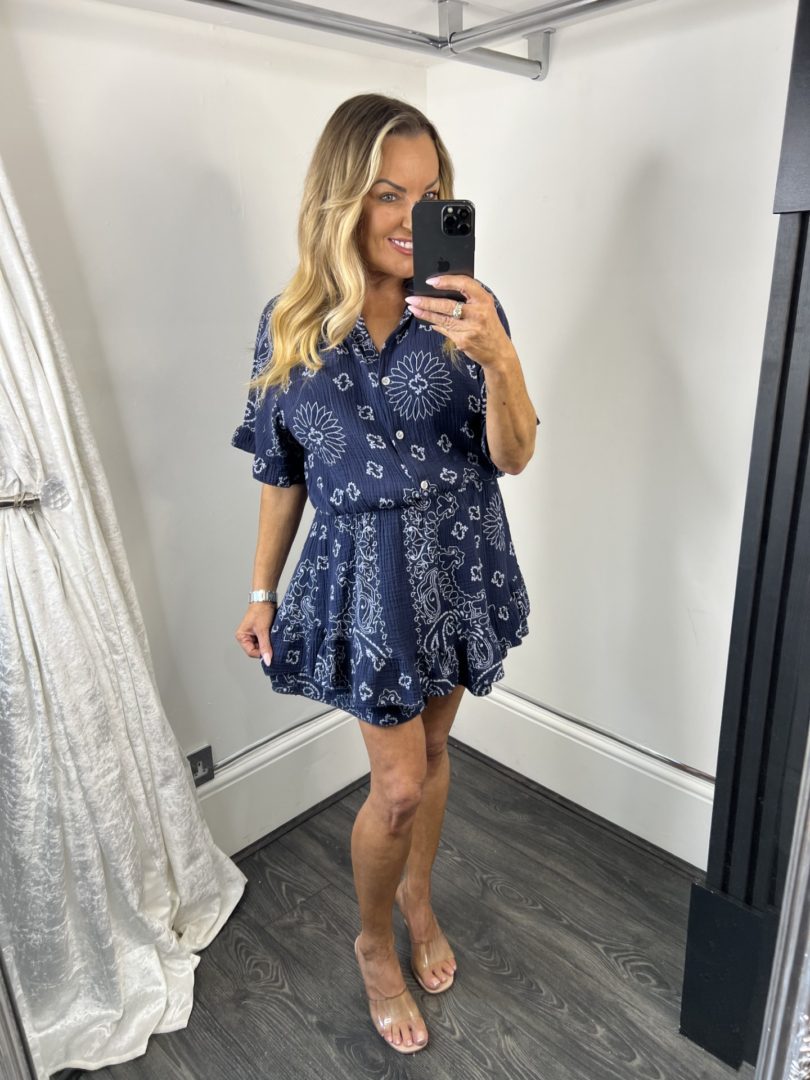 Paisley Print Cheesecloth Playsuit - Image 3