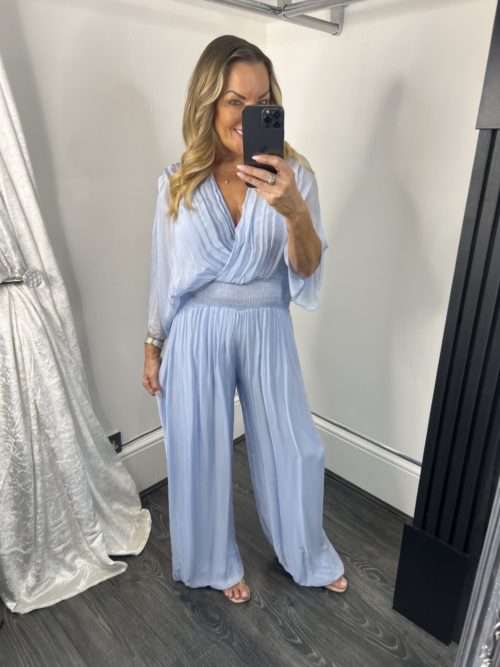 baby blu7e batwing jumpsyiut #