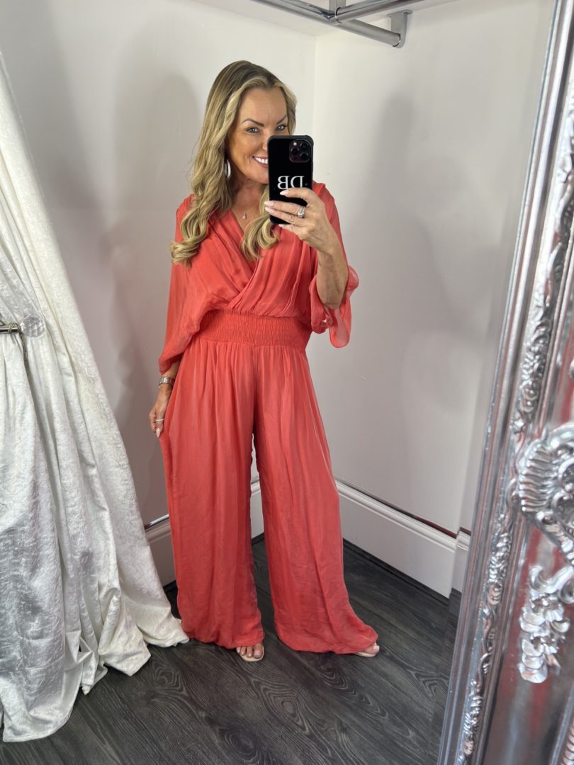 Batwing Jumpsuit With Elasticated Waist - Image 5